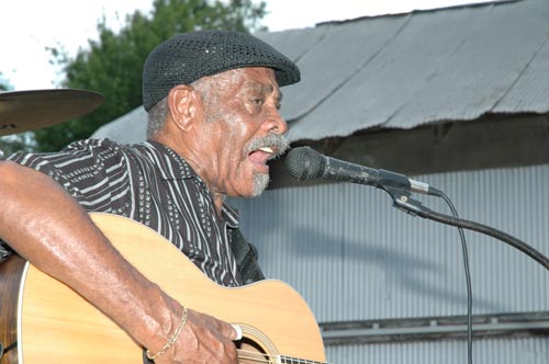 Eddie Cusic performs at the Blues Jam at the Holly Ridge Store.